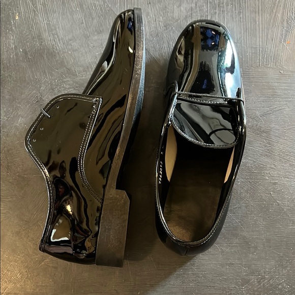 After Six Black Oxfords Sleek Patent Leather - Picture 8 of 11